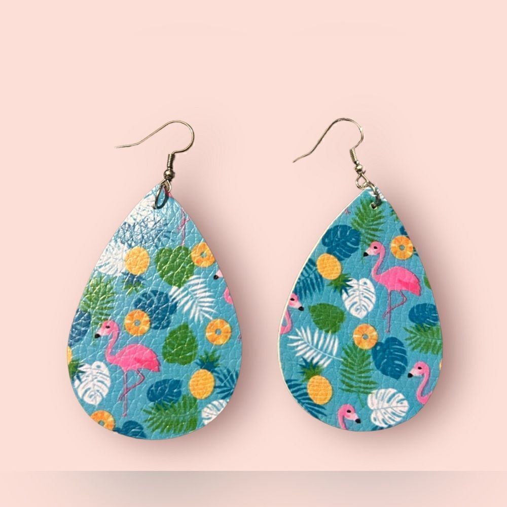 3/ $15 Brand New Faux Leather Earrings